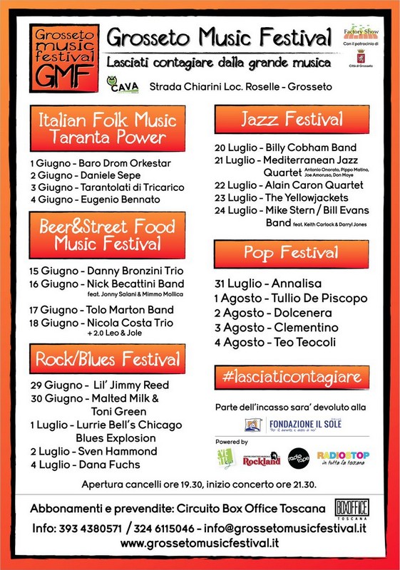 Programma Grosseto Music Festival